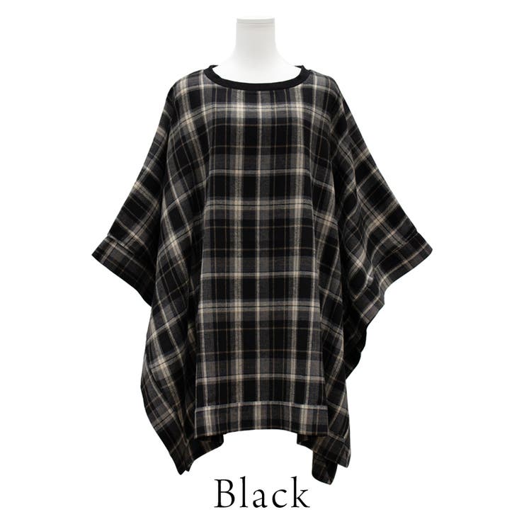 ビエラチェックポンチョ | A.NATALY | 詳細画像12 