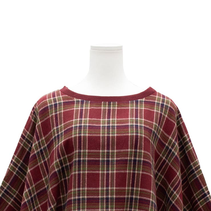 ビエラチェックポンチョ | A.NATALY | 詳細画像15 