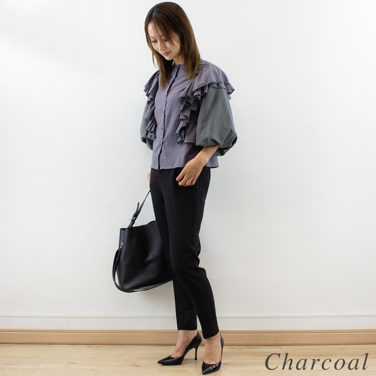 バルーンスリーブフリルブラウス | A.NATALY | 詳細画像2