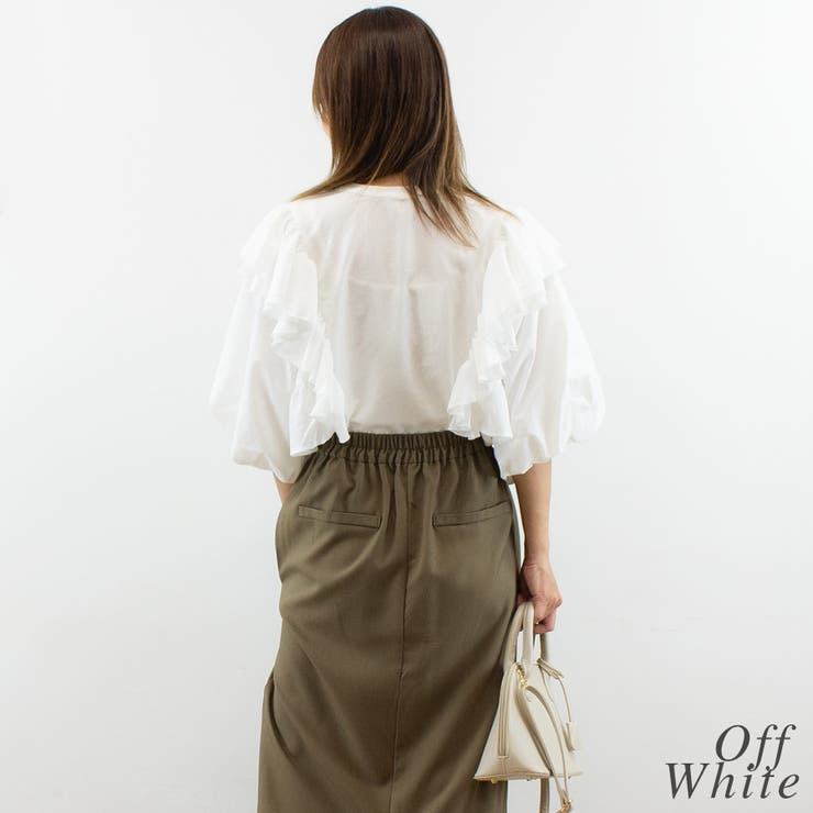 バルーンスリーブフリルブラウス | A.NATALY | 詳細画像3