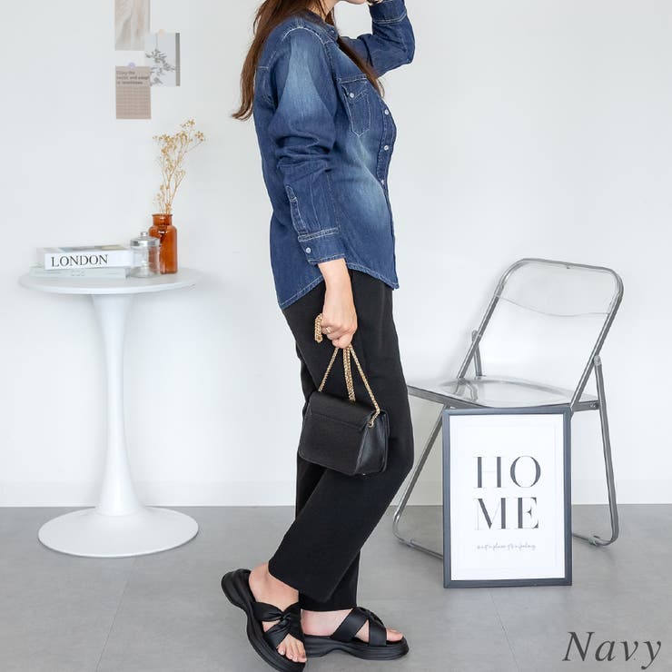 ノーカラーウェスタンデニムシャツ | A.NATALY | 詳細画像2 