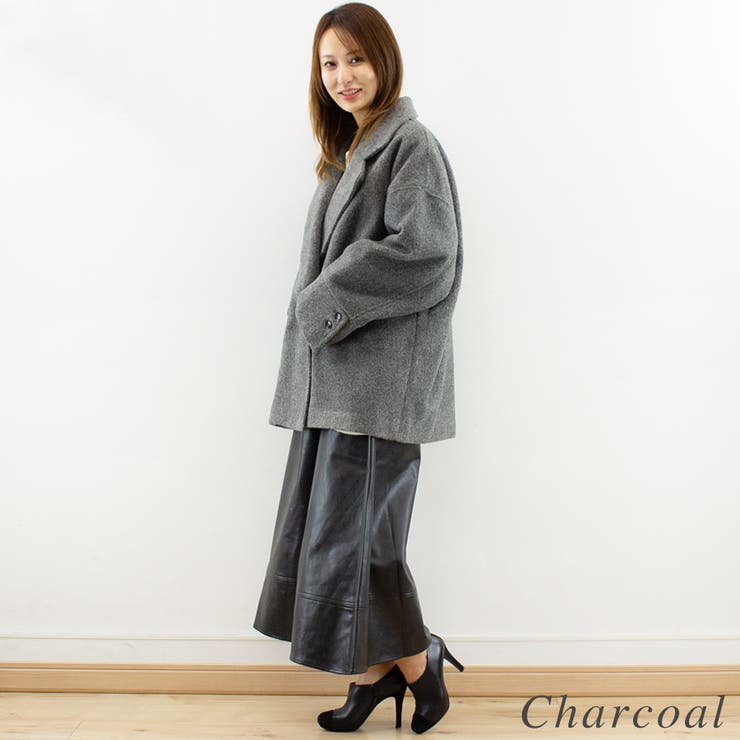 スライバーニットダブルコート | A.NATALY | 詳細画像8 