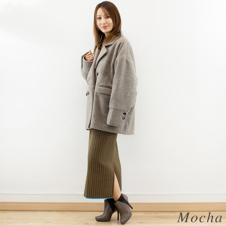 スライバーニットダブルコート | A.NATALY | 詳細画像2 