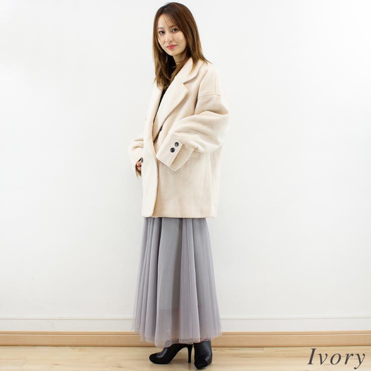 スライバーニットダブルコート | A.NATALY | 詳細画像4 