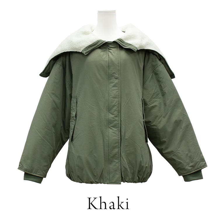 ファイバーダウンフードボアバルーンミドルブルゾン | A.NATALY | 詳細画像10 