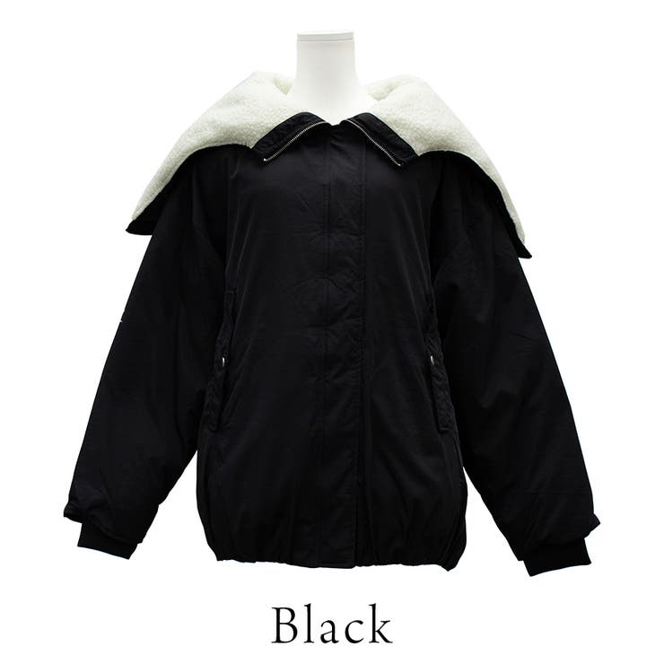 ファイバーダウンフードボアバルーンミドルブルゾン | A.NATALY | 詳細画像11 