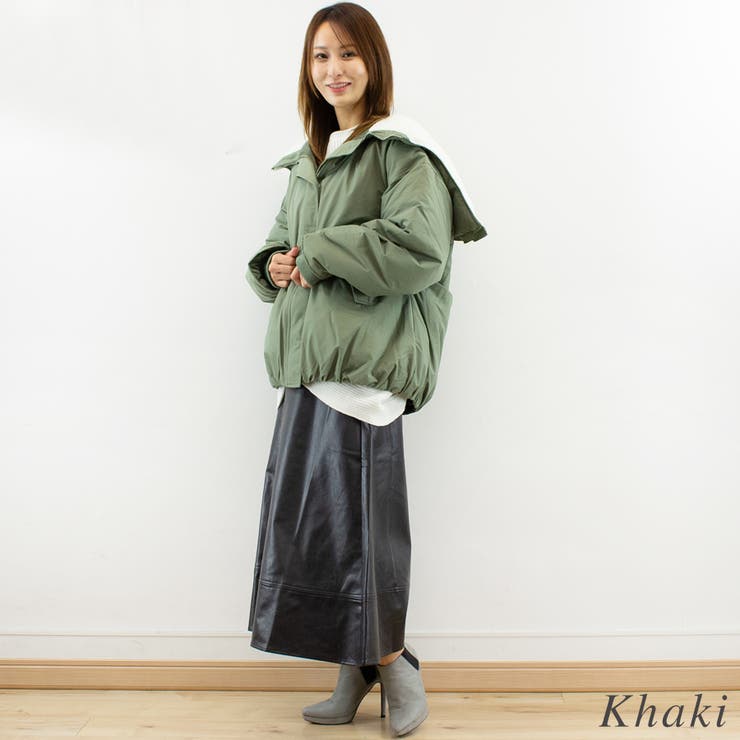 ファイバーダウンフードボアバルーンミドルブルゾン | A.NATALY | 詳細画像3 