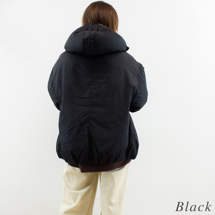 ファイバーダウンフードボアバルーンミドルブルゾン | A.NATALY | 詳細画像8 