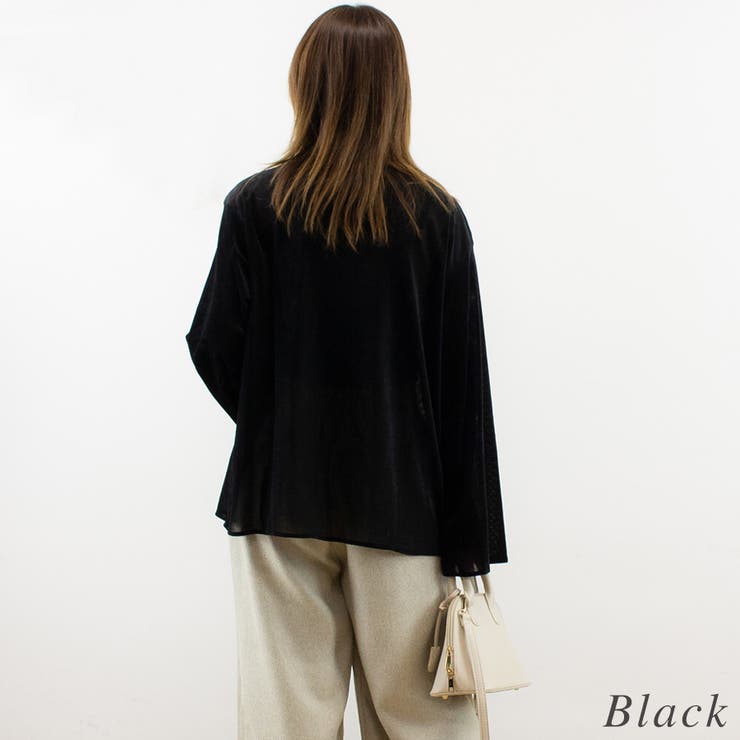 メッシュベロアプルオーバー | A.NATALY | 詳細画像7 