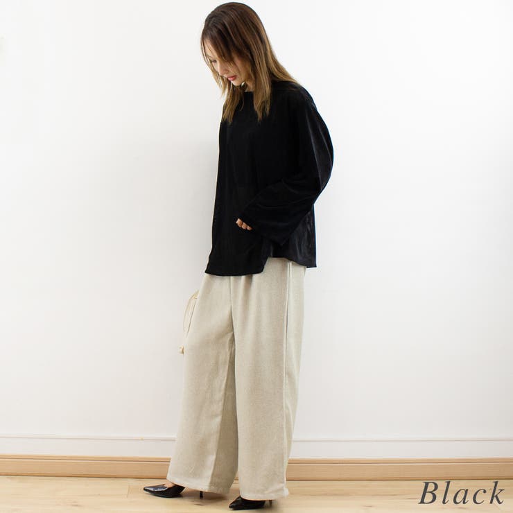 メッシュベロアプルオーバー | A.NATALY | 詳細画像8 