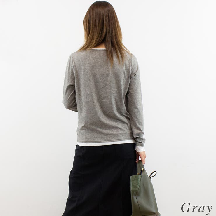 杢天竺配色プルオーバー | A.NATALY | 詳細画像5 