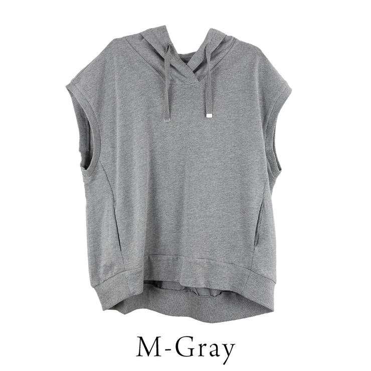 ミニ裏毛ノースリーブパーカー | A.NATALY | 詳細画像7 