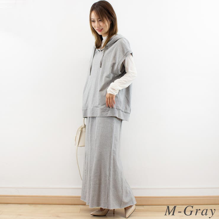 ミニ裏毛ノースリーブパーカー | A.NATALY | 詳細画像2 