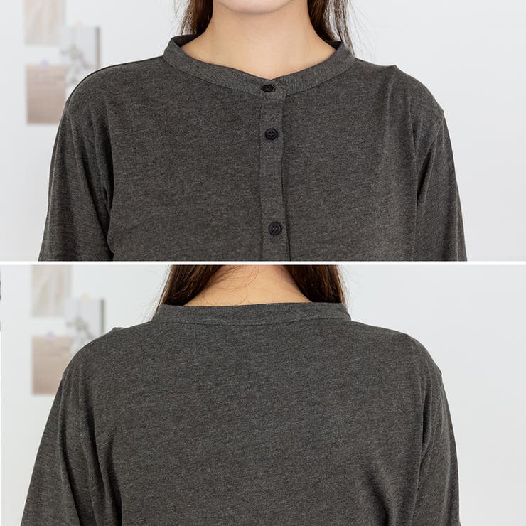 ペプラムギャザーブラウス風カットソー | A.NATALY | 詳細画像8 