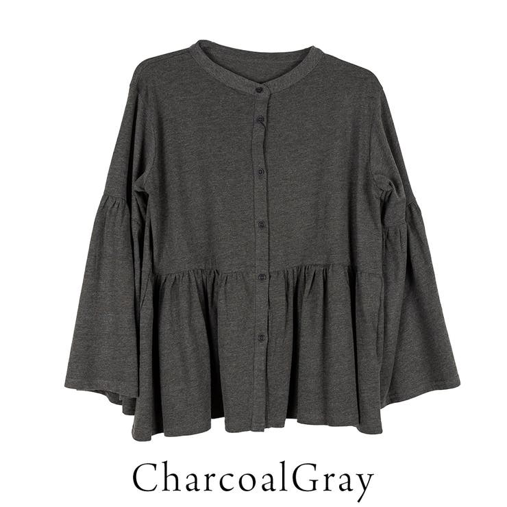 ペプラムギャザーブラウス風カットソー | A.NATALY | 詳細画像5 