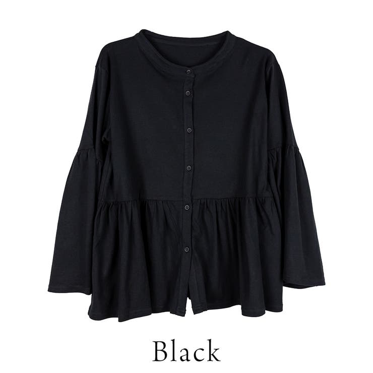 ペプラムギャザーブラウス風カットソー | A.NATALY | 詳細画像6 