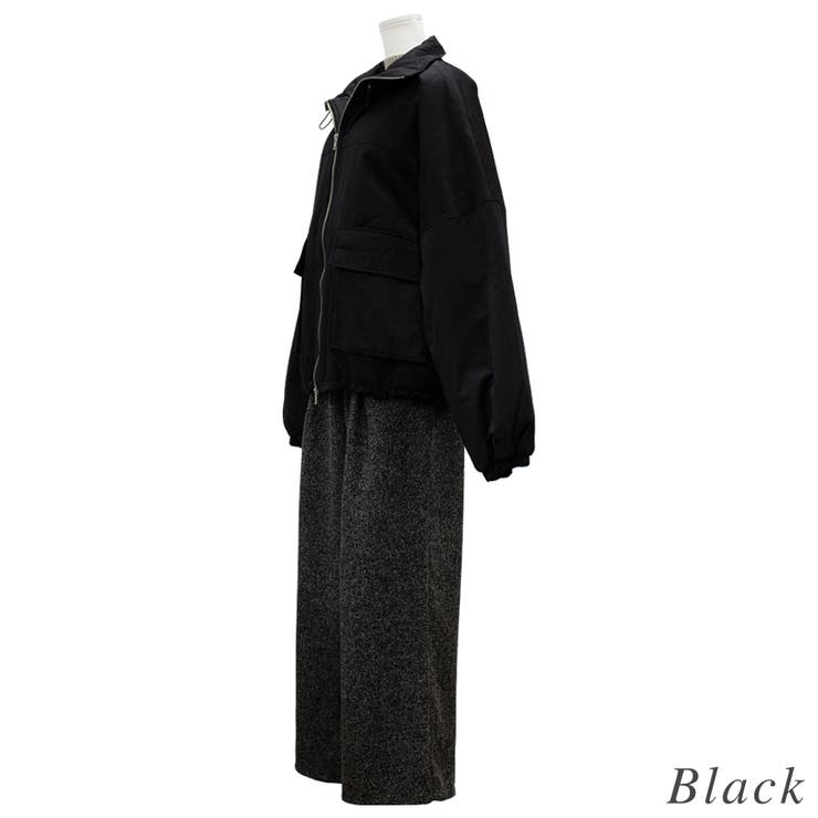 合繊ツイル中綿スタンドジャケット | A.NATALY | 詳細画像8 