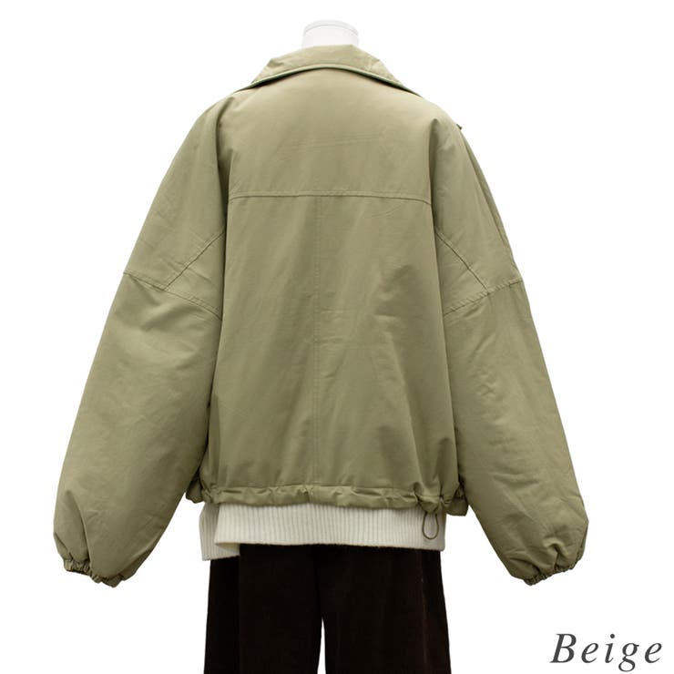 合繊ツイル中綿スタンドジャケット | A.NATALY | 詳細画像3 