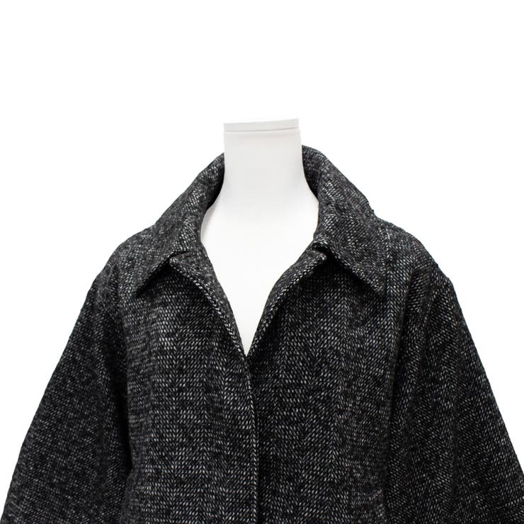 起毛ツィードコクーンスリーブジャケット | A.NATALY | 詳細画像11 