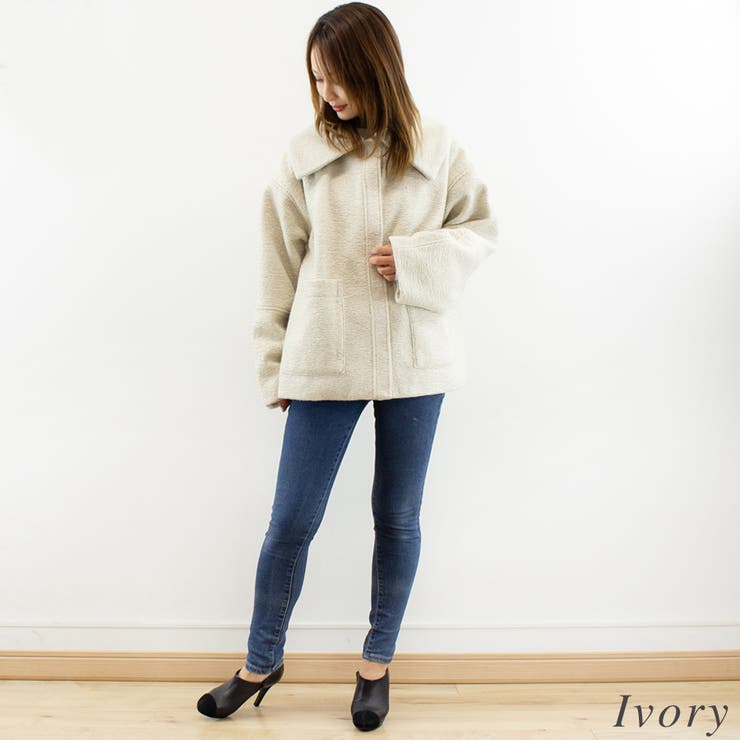 カールシャギーケープミドルブルゾン | A.NATALY | 詳細画像2 