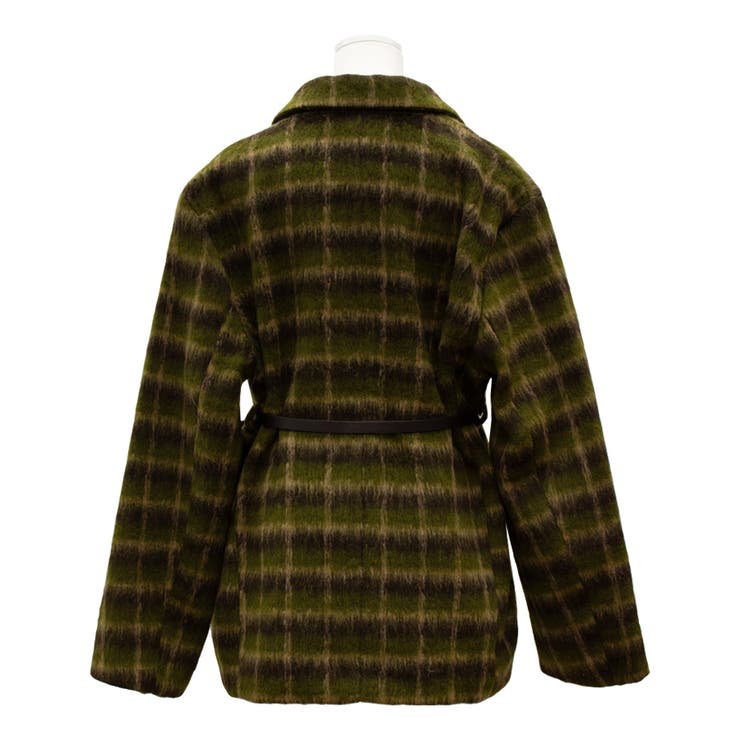 チェックシャギーウェストマークジャケット | A.NATALY | 詳細画像8 