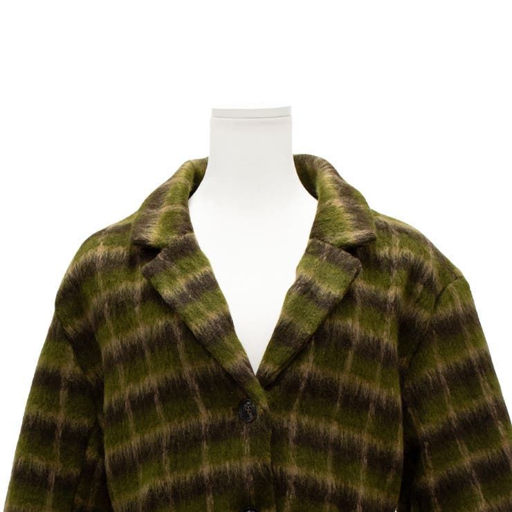 チェックシャギーウェストマークジャケット | A.NATALY | 詳細画像9 