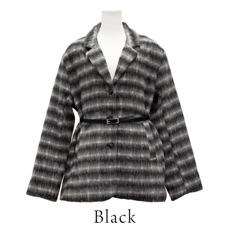 チェックシャギーウェストマークジャケット | A.NATALY | 詳細画像6 