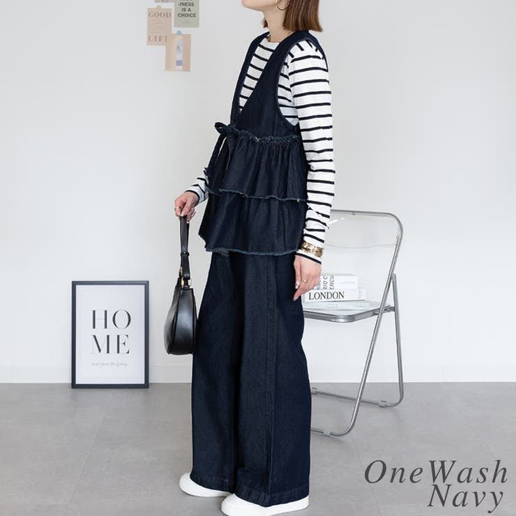 フリルティアードデニムベスト | A.NATALY | 詳細画像6 