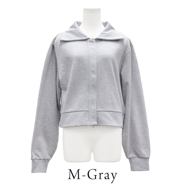 裏毛襟付きジップカーディガン | A.NATALY | 詳細画像10 