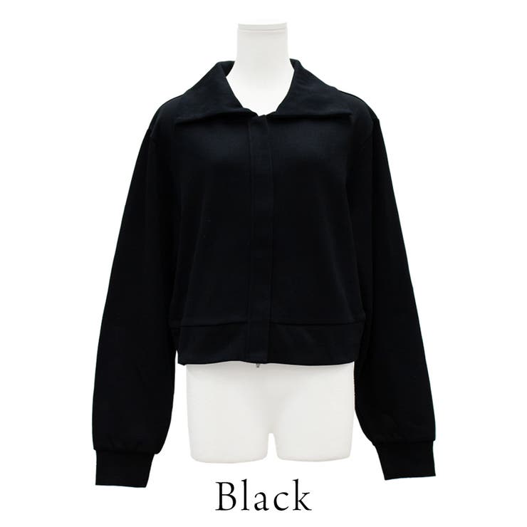 裏毛襟付きジップカーディガン | A.NATALY | 詳細画像12 