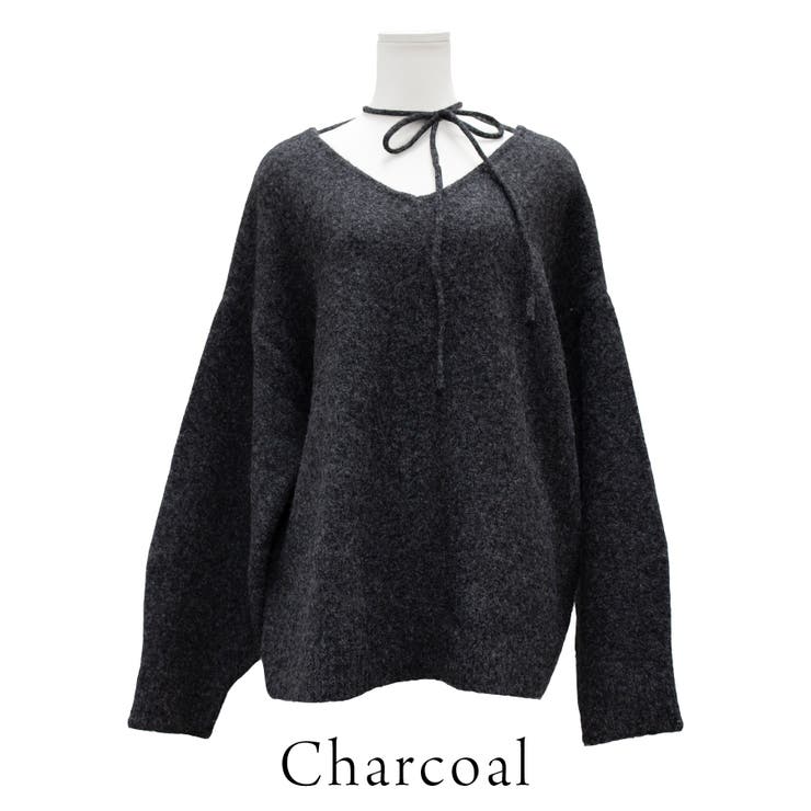 杢ストレッチチョーカー付きプルオーバー | A.NATALY | 詳細画像9 