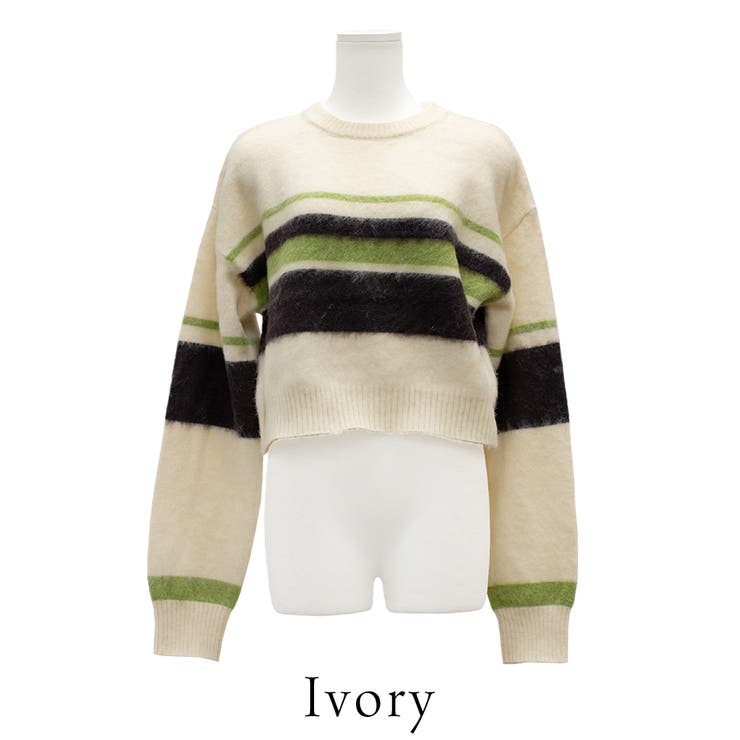 アルパカタッチボーダークロップドプルオーバー | A.NATALY | 詳細画像7 