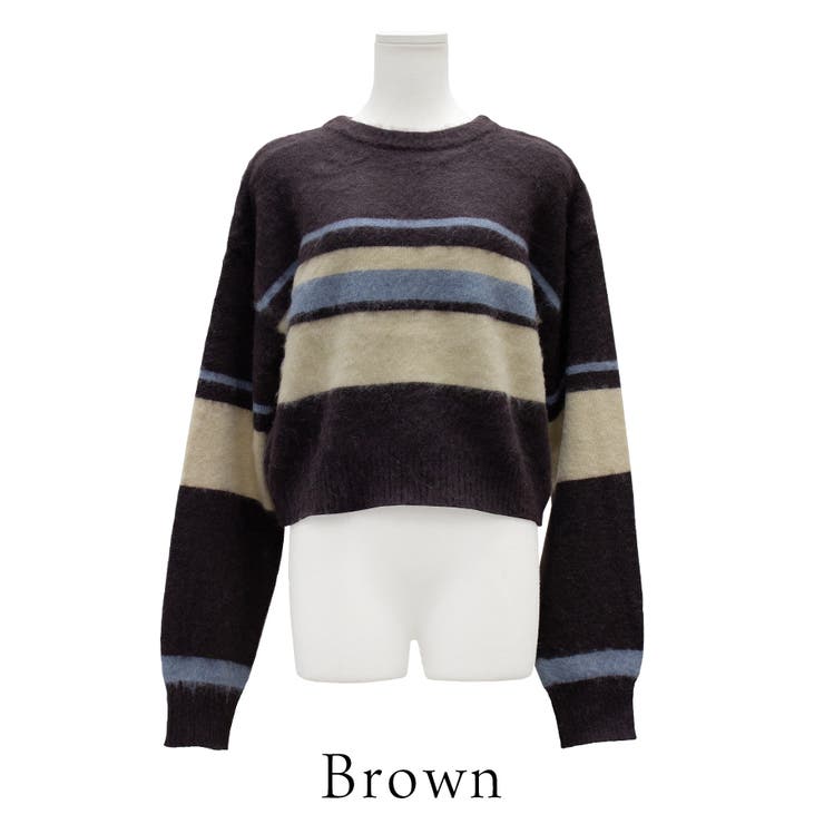 アルパカタッチボーダークロップドプルオーバー | A.NATALY | 詳細画像8 