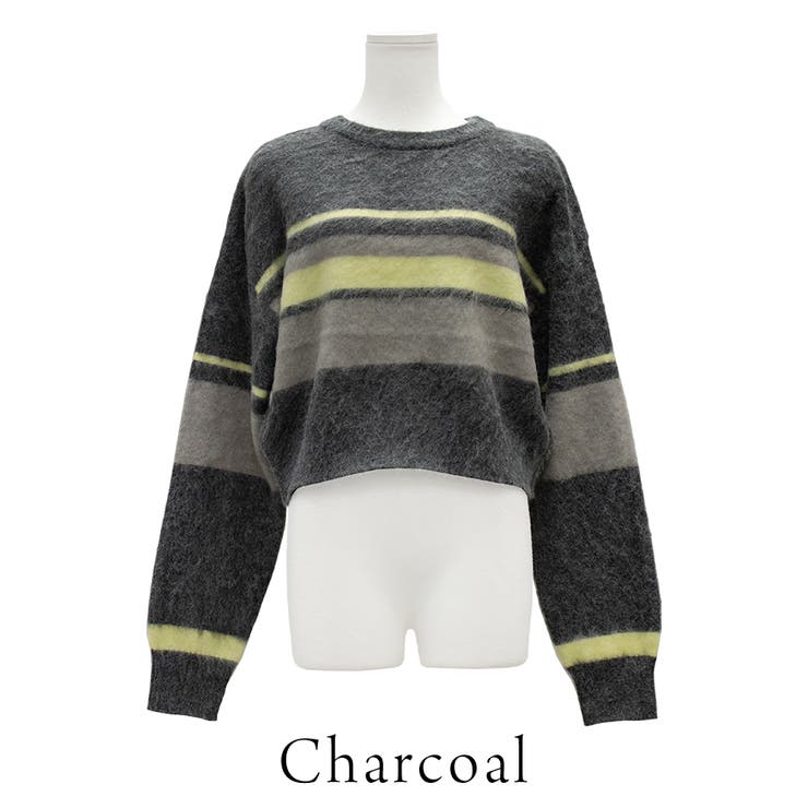 アルパカタッチボーダークロップドプルオーバー | A.NATALY | 詳細画像9 