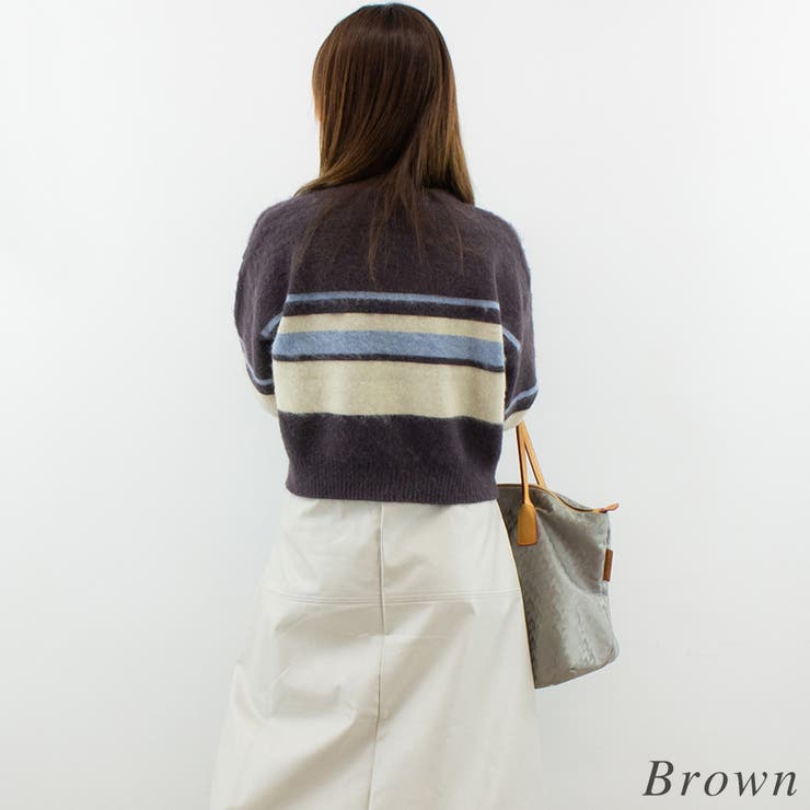 アルパカタッチボーダークロップドプルオーバー | A.NATALY | 詳細画像3 