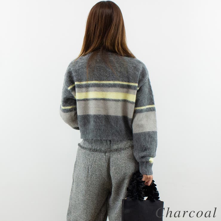 アルパカタッチボーダークロップドプルオーバー | A.NATALY | 詳細画像5 