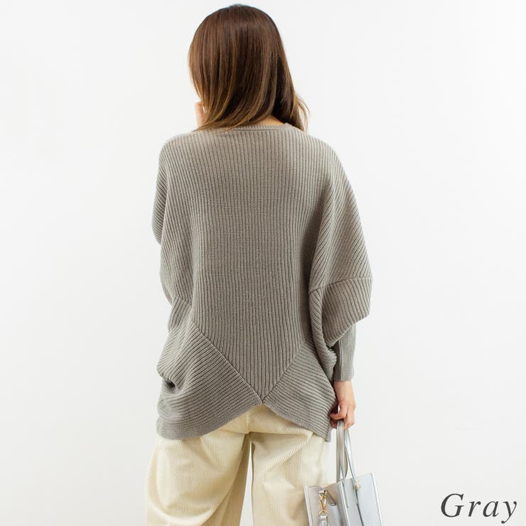 ルーズドレープドルマンニットプルオーバー | A.NATALY | 詳細画像1 