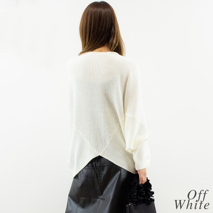 ルーズドレープドルマンニットプルオーバー | A.NATALY | 詳細画像3 