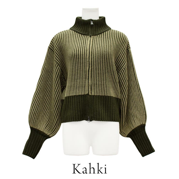 バイカラーニットジャケット | A.NATALY | 詳細画像7 