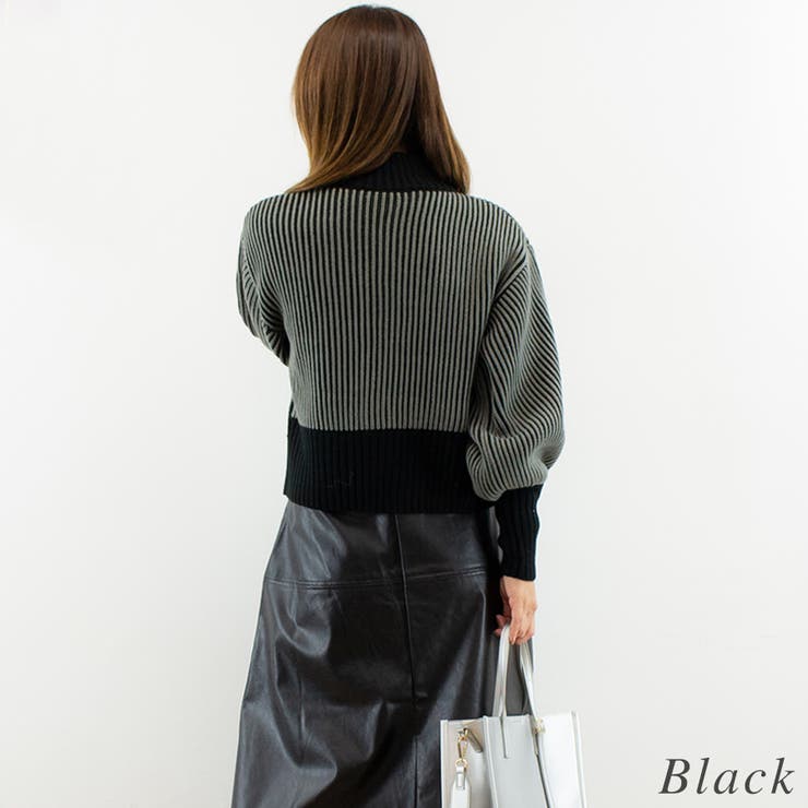 バイカラーニットジャケット | A.NATALY | 詳細画像5 