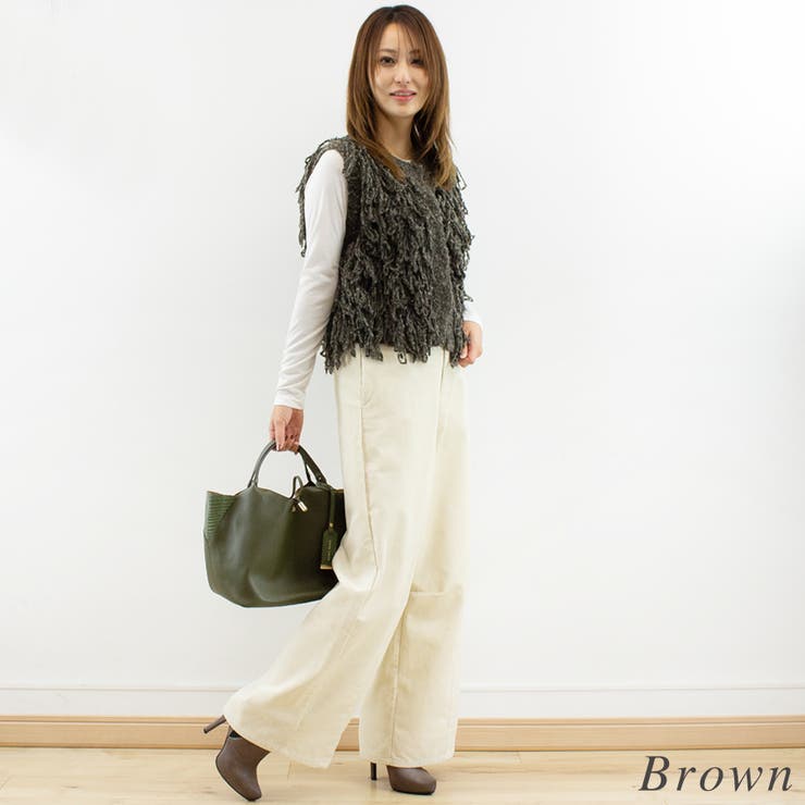 フリンジニットベスト | A.NATALY | 詳細画像3 