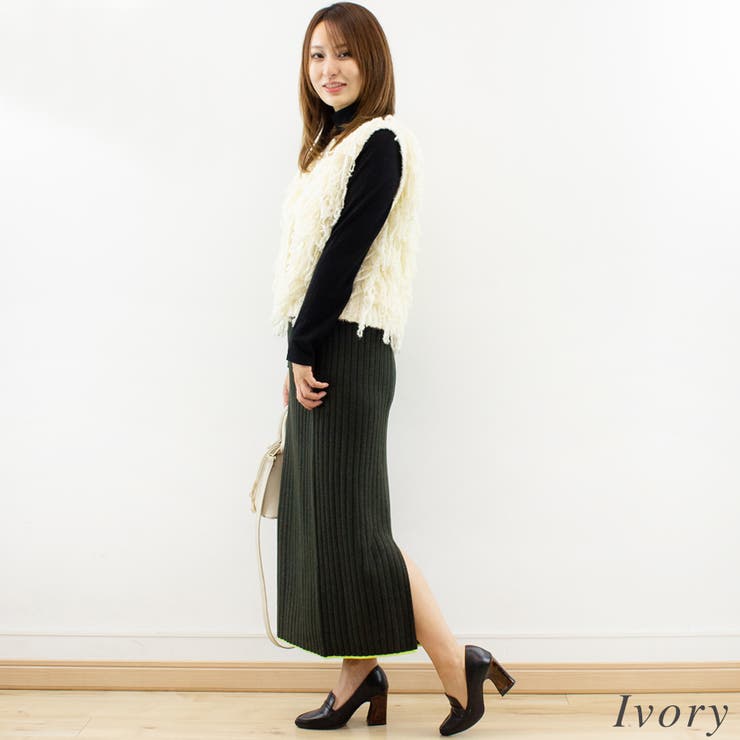 フリンジニットベスト | A.NATALY | 詳細画像6 