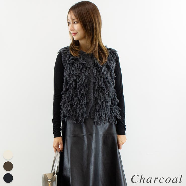 フリンジニットベスト | A.NATALY | 詳細画像7 