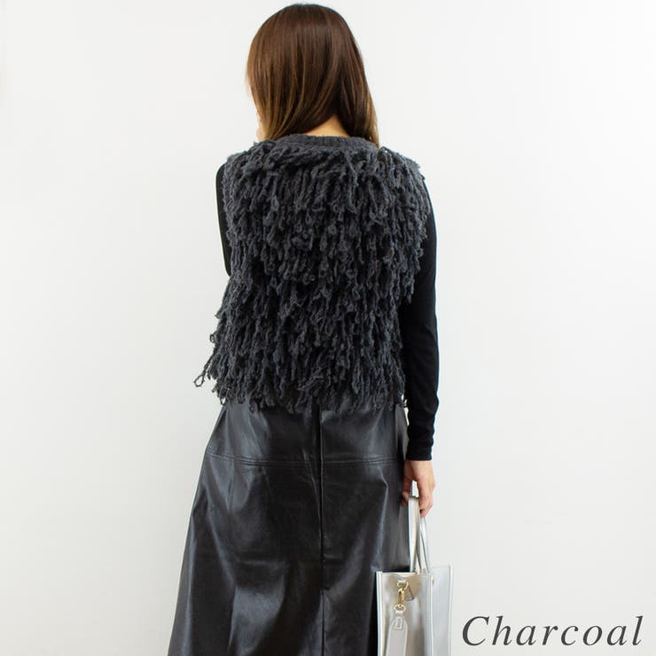 フリンジニットベスト | A.NATALY | 詳細画像8 