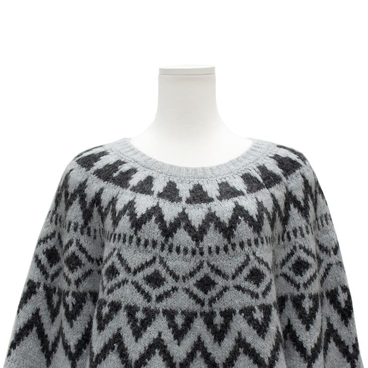 ノルディック柄Uネックプルオーバー | A.NATALY | 詳細画像12 