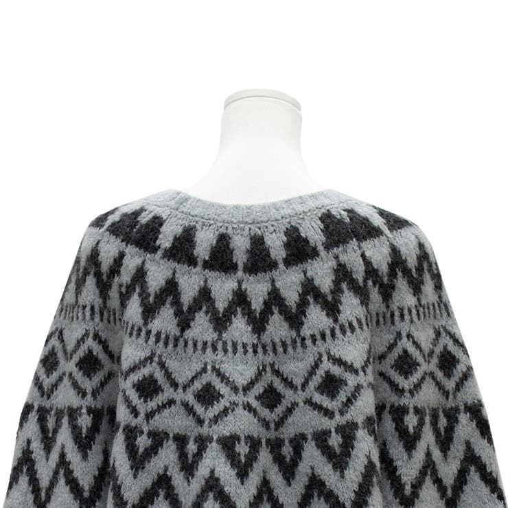 ノルディック柄Uネックプルオーバー | A.NATALY | 詳細画像13 