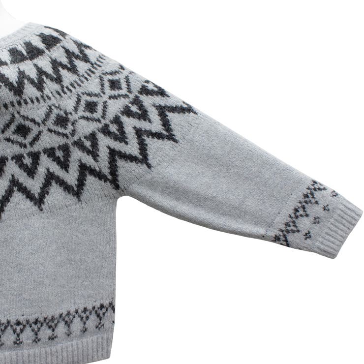 ノルディック柄Uネックプルオーバー | A.NATALY | 詳細画像14 