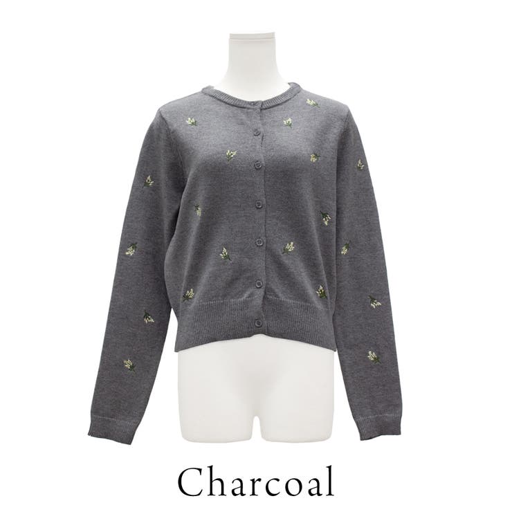 フラワー刺繍クロップドカーディガン | A.NATALY | 詳細画像11 