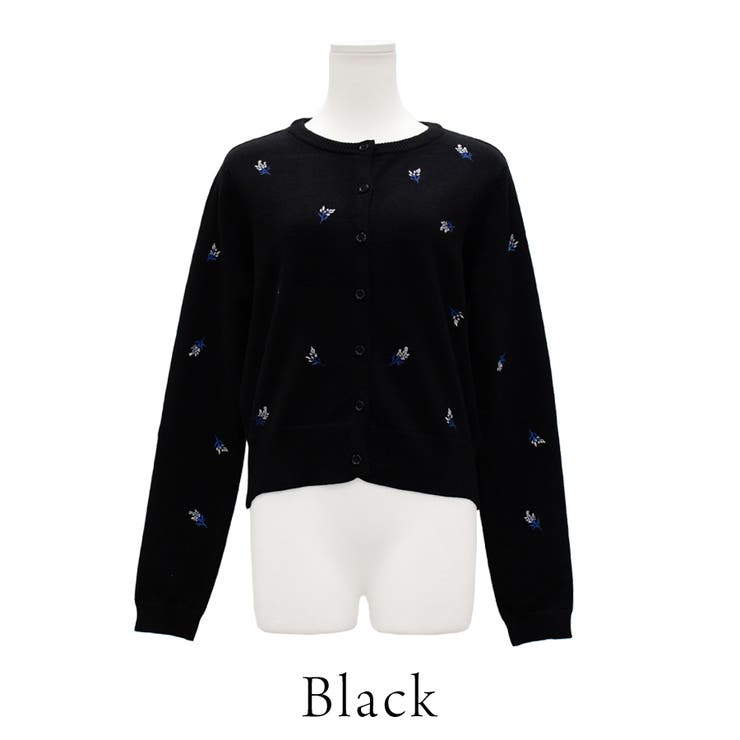 フラワー刺繍クロップドカーディガン | A.NATALY | 詳細画像12 