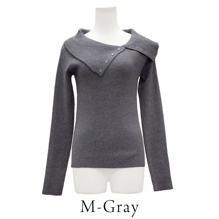 ボタン付きオフショルニット | A.NATALY | 詳細画像11 